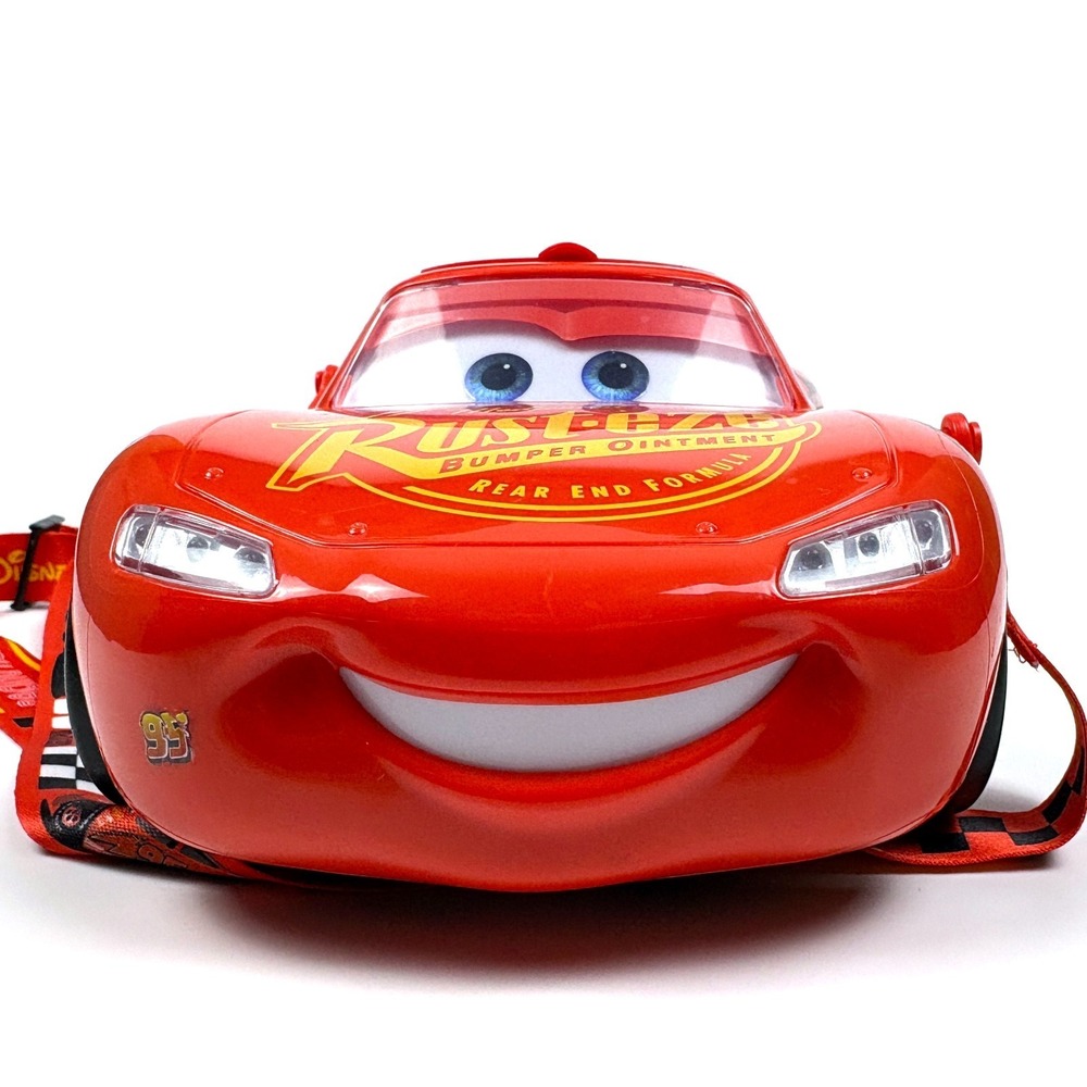 New Disney Parks 20th Anniversary Lightning McQueen Popcorn Bucket Lights Up '26 - Picture 14 of 16